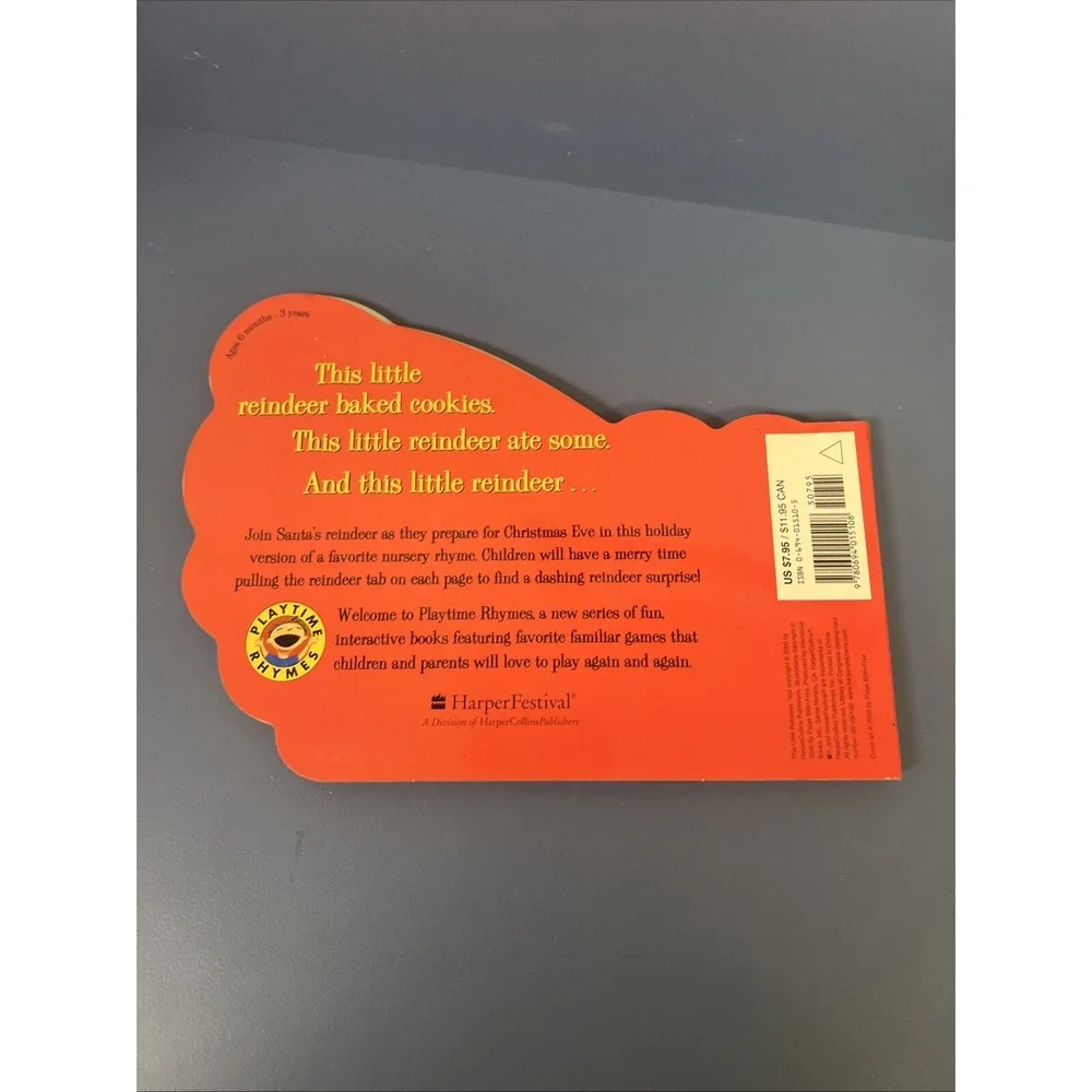 THIS LITTLE REINDEER (PLAYTIME RHYMES) By Public Domain & Paige Billin-frye *VG*